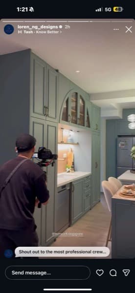 Cheryl Kwok — renovation underway, excited