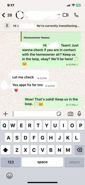 Homeowner — quick response appreciated